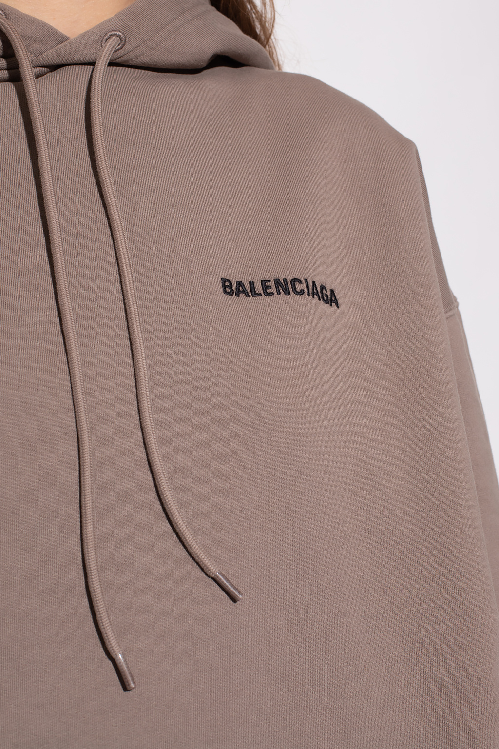 Balenciaga hoodie womens brown online